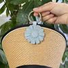 Yousheng Flower Magnetic Hat Clip Hands-Free Bag Backpack Handbag Luggage Hanging Faux Leather Cap Holder Vacation Traveling Essentials