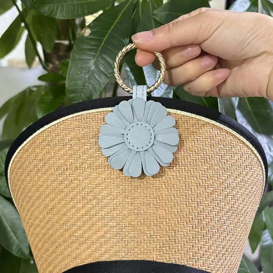 Yousheng Flower Magnetic Hat Clip Hands-Free Bag Backpack Handbag Luggage Hanging Faux Leather Cap Holder Vacation Traveling Essentials