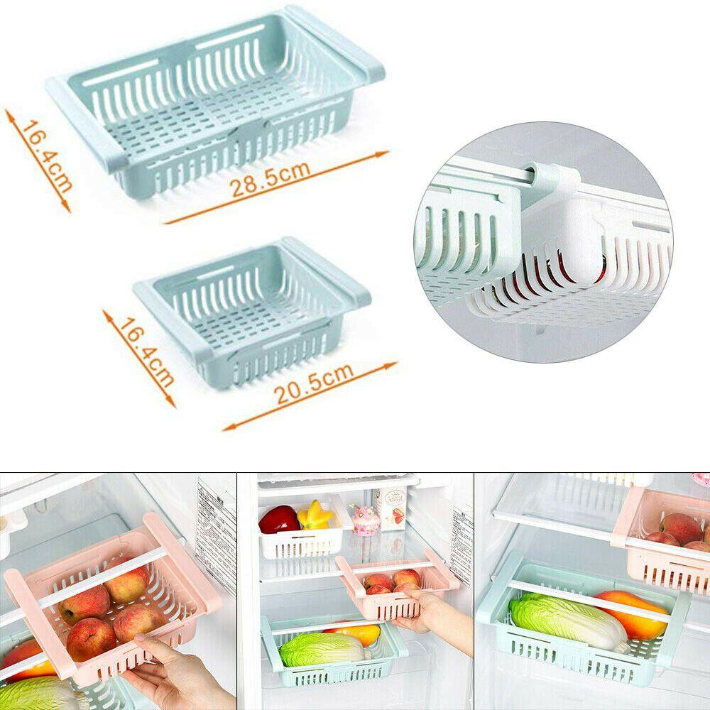 Spacious Pull-out Refrigerator Storage Box For Tidy Food Organization And Space Saving