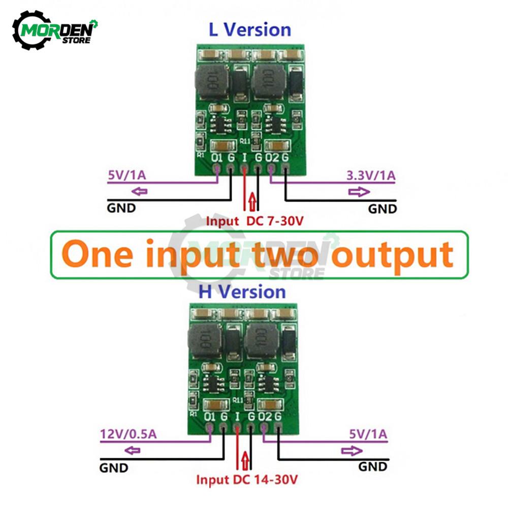 DC DC Step-Down Buck Converter Board 11W 1 Channels Multiple Switching Module 1.1V 1V 11V Dual Output Boards Power Supply