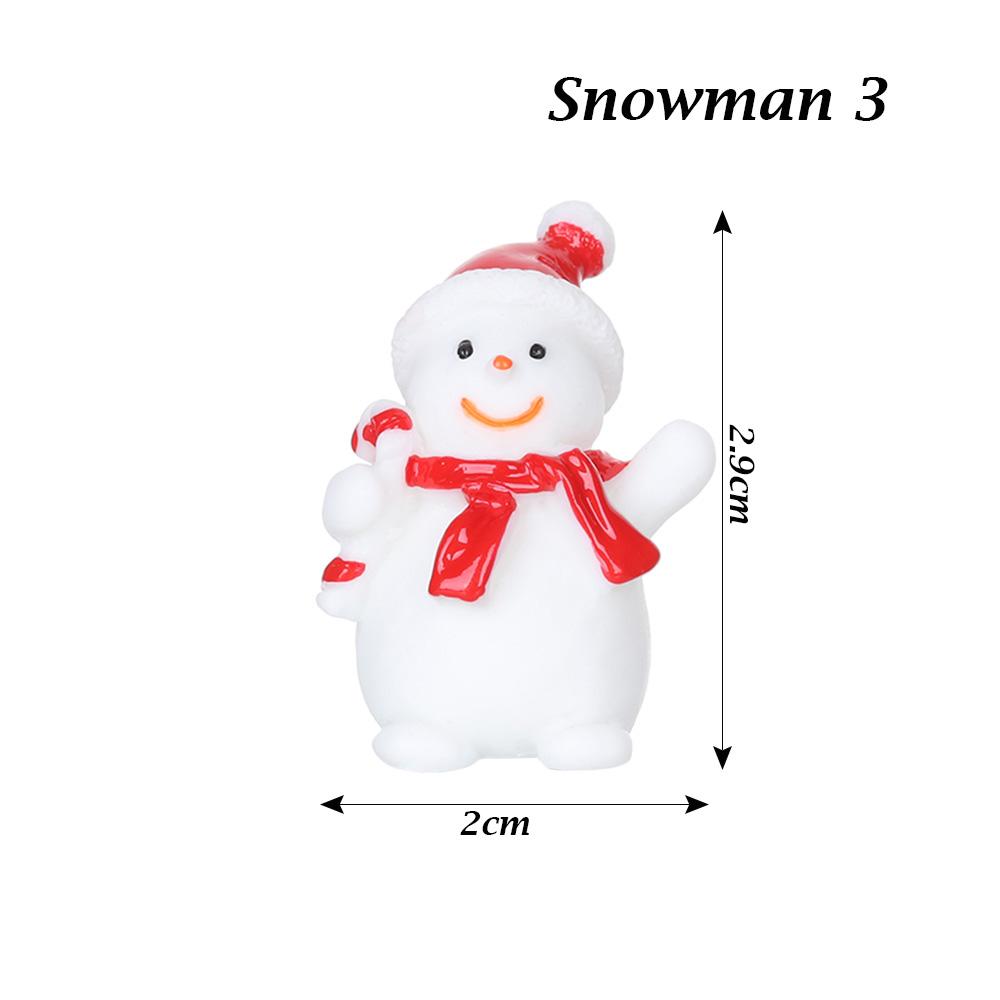 1PC Micro Landscape Toys Fairy Garden Home Decorations Deer Xmas Tree Miniature Snowman Christmas Figurines Santa Claus