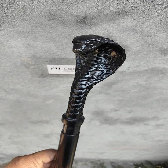 Kobra Schlangenkopf Gehstock Handgefertigt Exotischer Schlangen Gehstock Gotisch Sammlergeschenk