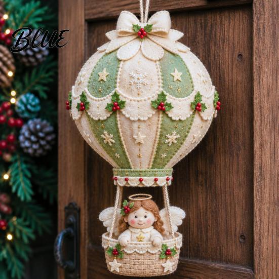 Progetti di Cucito in Tessuto Palloncino ad Aria in Feltro 3D Natale Caldo per Adulti Kit Fai da Te Ornamento da Appendere