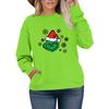 Women's Fashionable Casual Plus-Size Long Sleeve Pullover Printed Sweatshirt