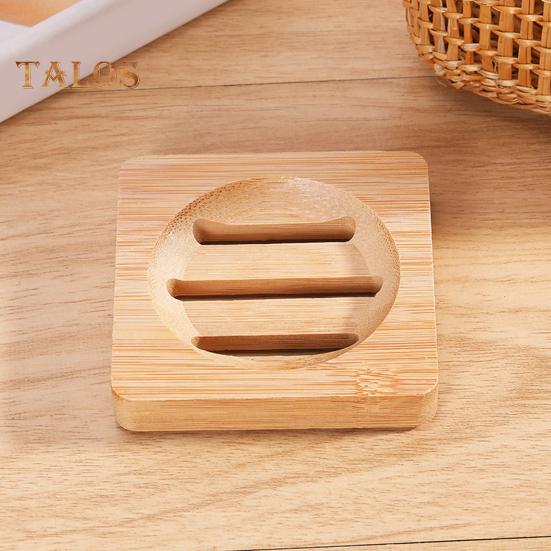 Suport Cutie Săpun Durabilitate Ridicată Nu se Deformează Ușor Ușor de Curățat Cutie Bambus Tăviță Suport Săpun Decorativ din Lemn cu Drenaj