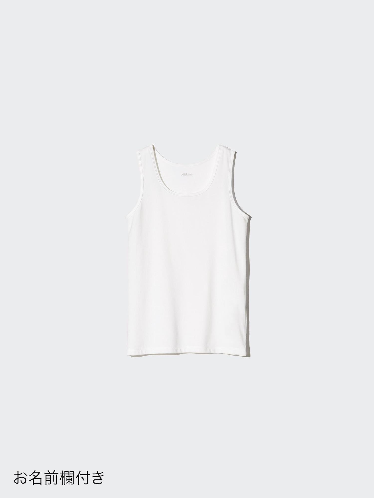 

Майка-топ из смеси хлопка Uniqlo Japan Airrhythm 00 WHITE/130