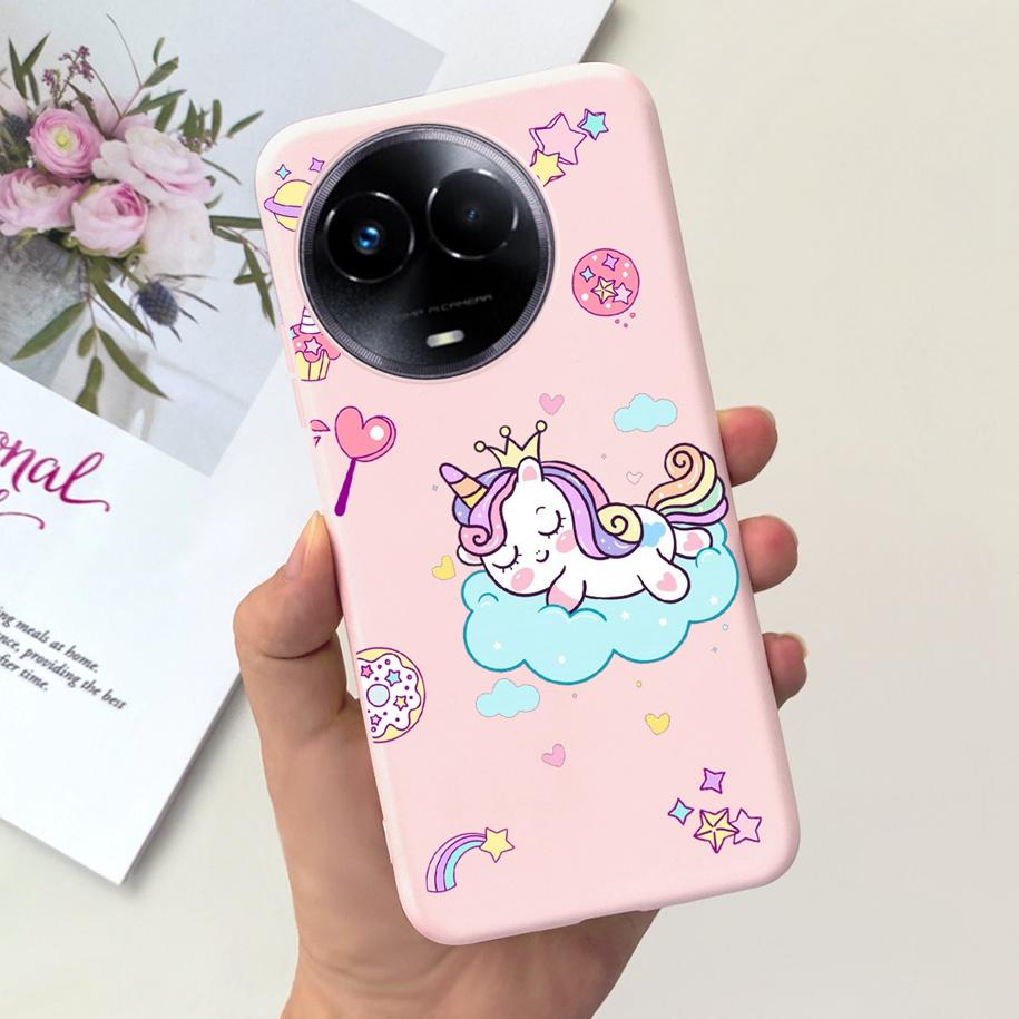 Shockproof Case For Realme 11 5G / Realme 11X Phone Cover Fashion Girls Soft Silicone Funda For Realme11 11 X 2023 RMX3785 Coque