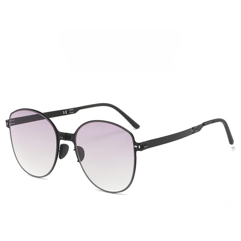 Fashion Oversized Foldable Sunglasses With Uv400 Protection For Travel And Outdoor Activities