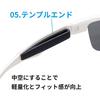 Square Sports Sunglasses Polarized SPORTS Dummy Lenses Lens Replacement Coupon [Zoff] (with Function) (Frame Only, Included, Included) (White)