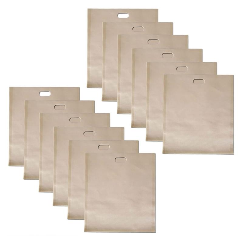 Упаковка из 10 профессиональных пакетов для тостов. Легкая очистка. Антипригарный пакет для тостера. Пакеты для тостов для хлебопечек. 1