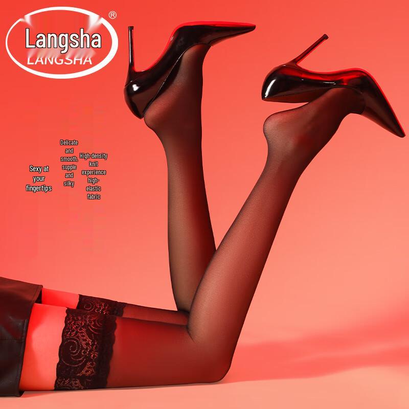 LANGSHA Women's Sexy Lace Thigh-High Stockings