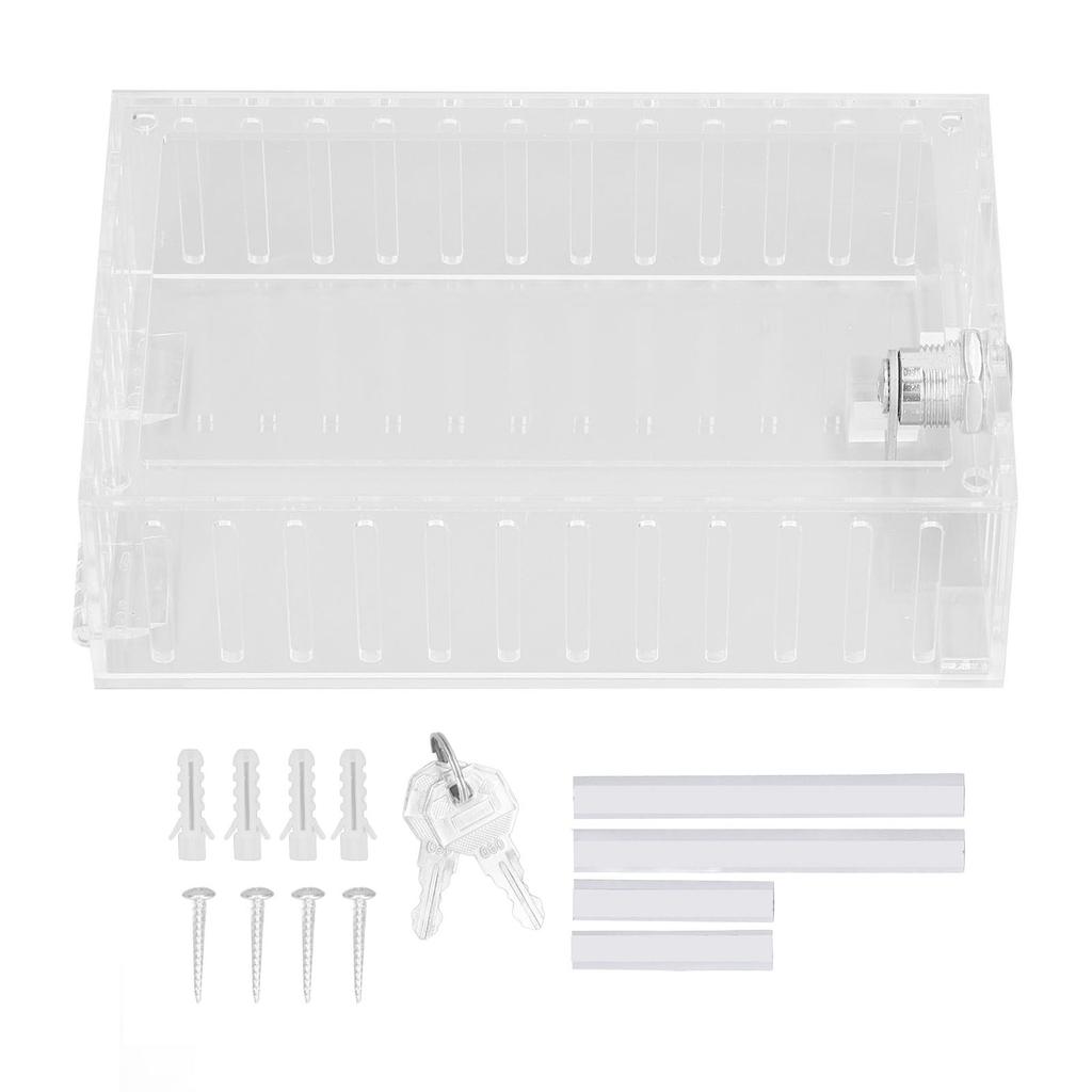 Pudełko z blokadą termostatu z 2 kluczami Uniwersalna przezroczysta akrylowa plastikowa pokrywa Duża osłona