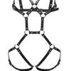 Sexy Body Harness Adjustable Hollow Out Waterproof Elastic Sex Supplies Erotic Faux Leather Women Sexy Strappy Garter Belt Strap Adult Products