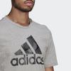T-Shirts Herren Grau Rundhals Mittlere Normale Passform GK9637