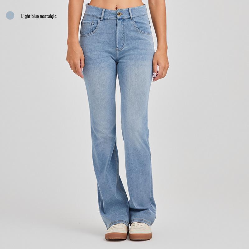 

Women s High-Waist Elastic Yoga Jeans with Hip-Lifting Design and Stylish Cat Whisker Details Large