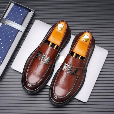 Leather Loafers Men Casual Shoes Business Brand Men Moccasins Breathable Slip On Driving Shoes Top Grade Luxury Man Men Italian