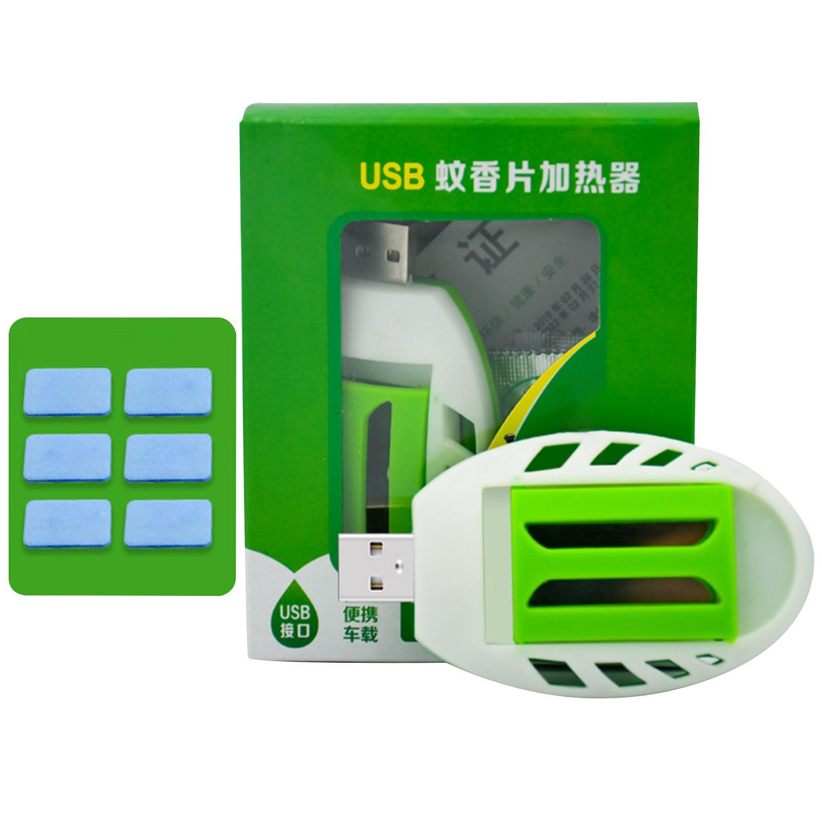 

USB Питание от комаров, Можно использовать в помещении и на улице, Содержит 6 сменных блоков, Не содержит ДЭТА, Эффективно для дома, спальни, , кемпинга One Size