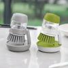 Kitchen Pot Cleaning Brush Universal Automatic Liquid-Adding Pot Brush Kitchen Dishwashing Non Stick Oil With Holder Household
