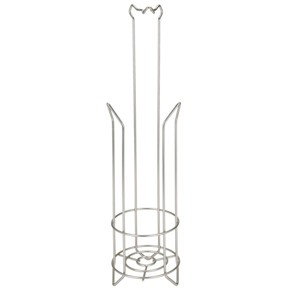 

Напольный держатель для туалетной бумаги Диспенсер Сатинированный никель Элегантный Прочный дизайн Вмещает 4 рулона Влагостойкий Устойчивая перекладина United States