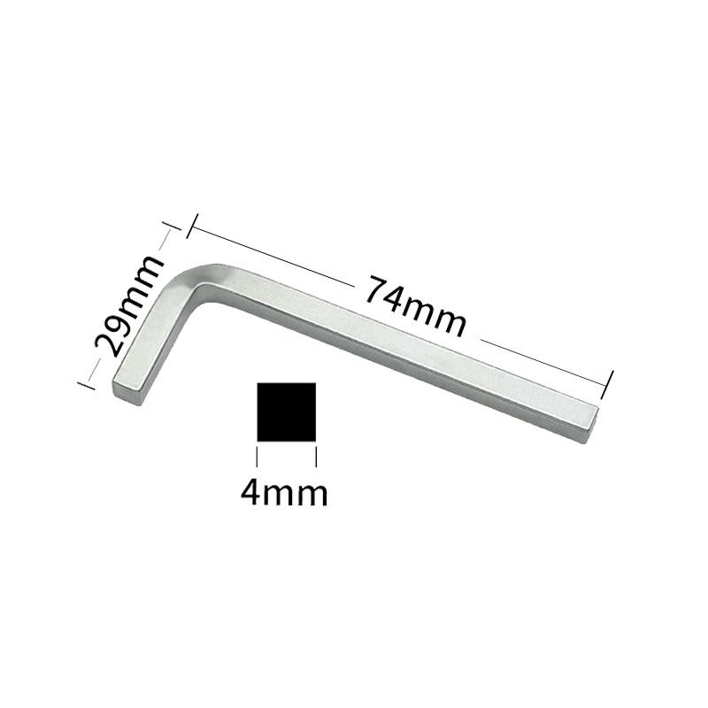 L-Shaped Cross Handle Hex and Square Socket Wrench for Door & Window Installation