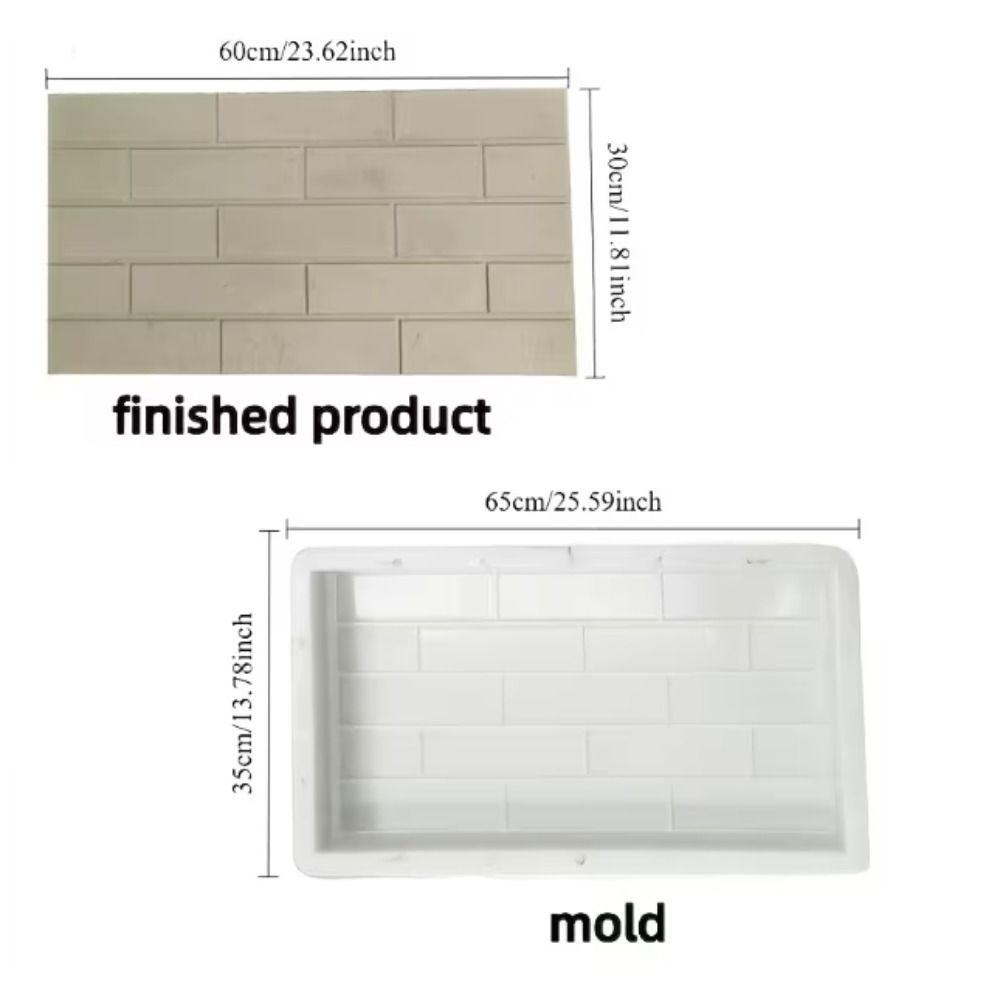 I-Shaped Concrete Paver Molds Long Shape Reusable Pavement Floor Template Non-Slip Easy Release Anti-Slip Floor Tile Template