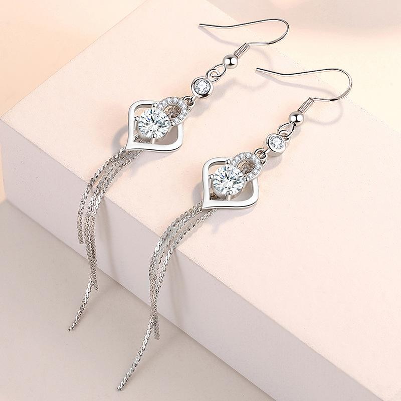 Lindon Copper Alloy Zircon Earrings Drop Earrings For Women Wedding Party Gifts