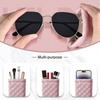 Pack Of 2 Portable PU Glasses Holder Soft Lining Enclosure For Men Women Travel Accessories