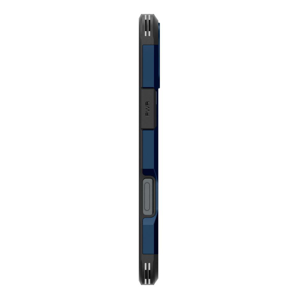Spigen Tough Armor MagSafe Case with Stand for iPhone 16 - Blue