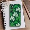 Lucky-Four-leaf Clover Phone Case For Samsung Galaxy A73,A21s,A22,A31,A52,A53,A71,A41Soft Black Shell
