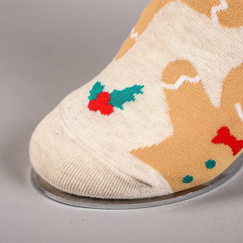 Cartoon Christmas Socks Cute Women's Christmas Socks Elk Mid Snow Man Socks Christmas Women's Socks