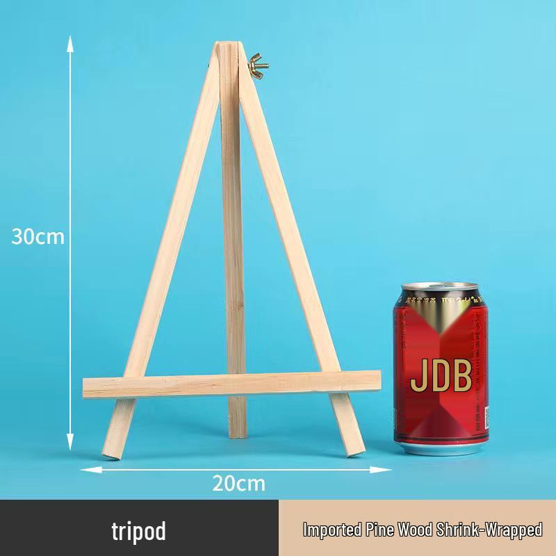 Children's Mini Folding Wooden Easel Tripod for Tabletop Art Display