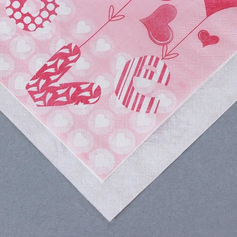 20pcs/Pac 33*33cm 2-Ply Disposable Party Napkin Wedding Ceremony Pattern