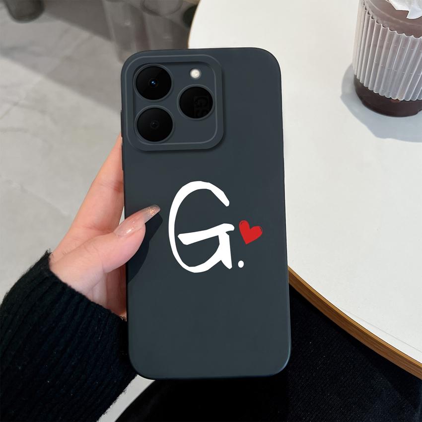 26 Letter Pattern Phone Case For Oppo Realme 15T 15X 14T 14X 16 15 14 13 Pro Casing Soft Matte Silicone Professional Anti Fingerprint Protection Cover