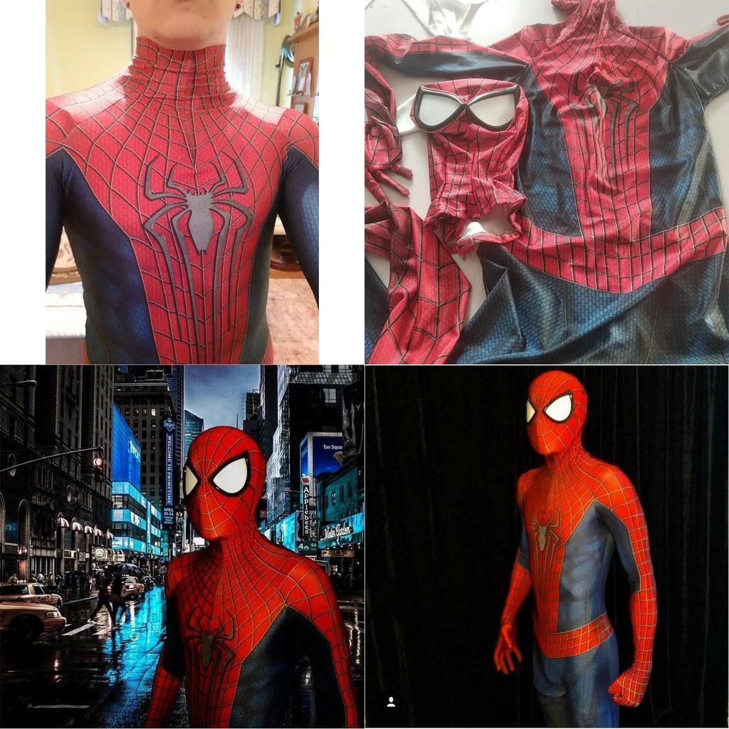 Úžasný kostým Spider-Man na Cosplay pro Halloween Dokonalé stehy Vynikající zpracování
