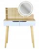 Scandinavian cosmetic dressing table with LED mirror SCANDI