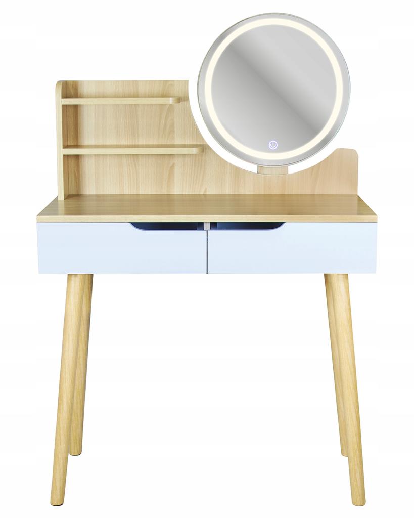 Scandinavian cosmetic dressing table with LED mirror SCANDI
