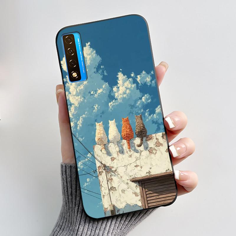 Casing For TCL 20 20S 20 Pro 5G 20L Plus 20L+ Case Luxury Dragon Cute Cool Boys Girls Black Soft Silicone Phone Case Back Cover