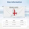 England Flag Map Design Beach Towel Soft Microfiber Quick Dry Absorbent Quick Towels For Yoga