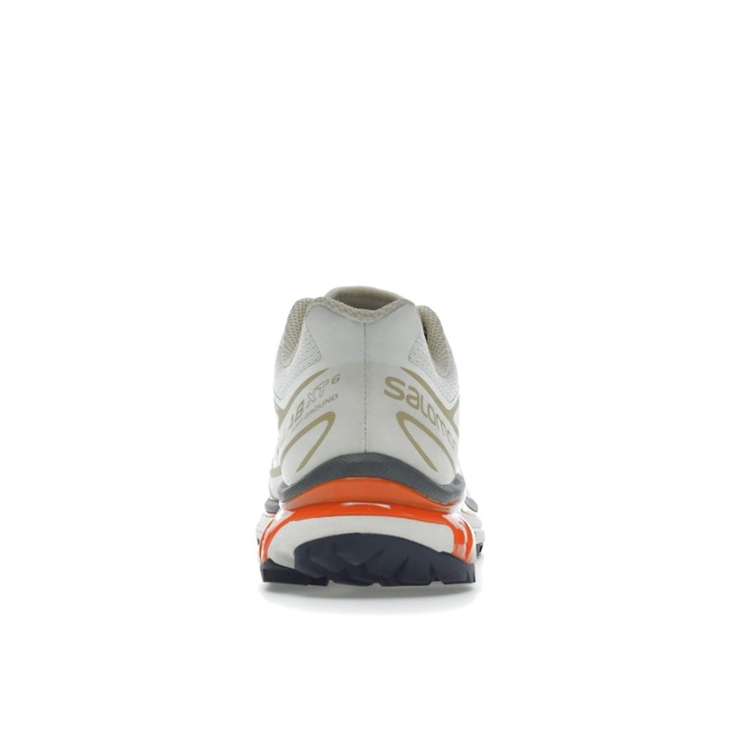 SALOMON XT-6 Vanilla Ice Rot Orange Unisex-Sneaker Weiß Gebleichtes Sand L41455300