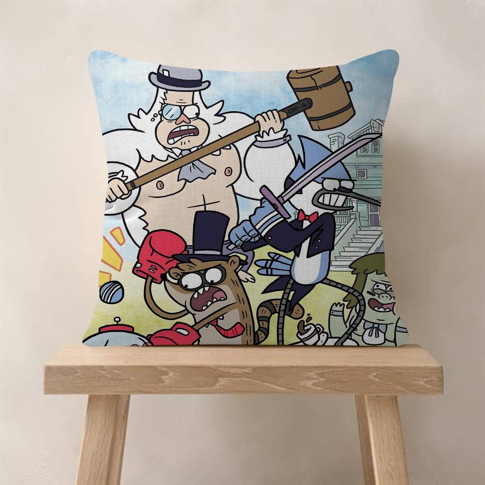 

pc Regular Show Pillow Anime Pillow Sofa Bed Head Pillow Cover Cushion Cover Fashion 30x30 cm