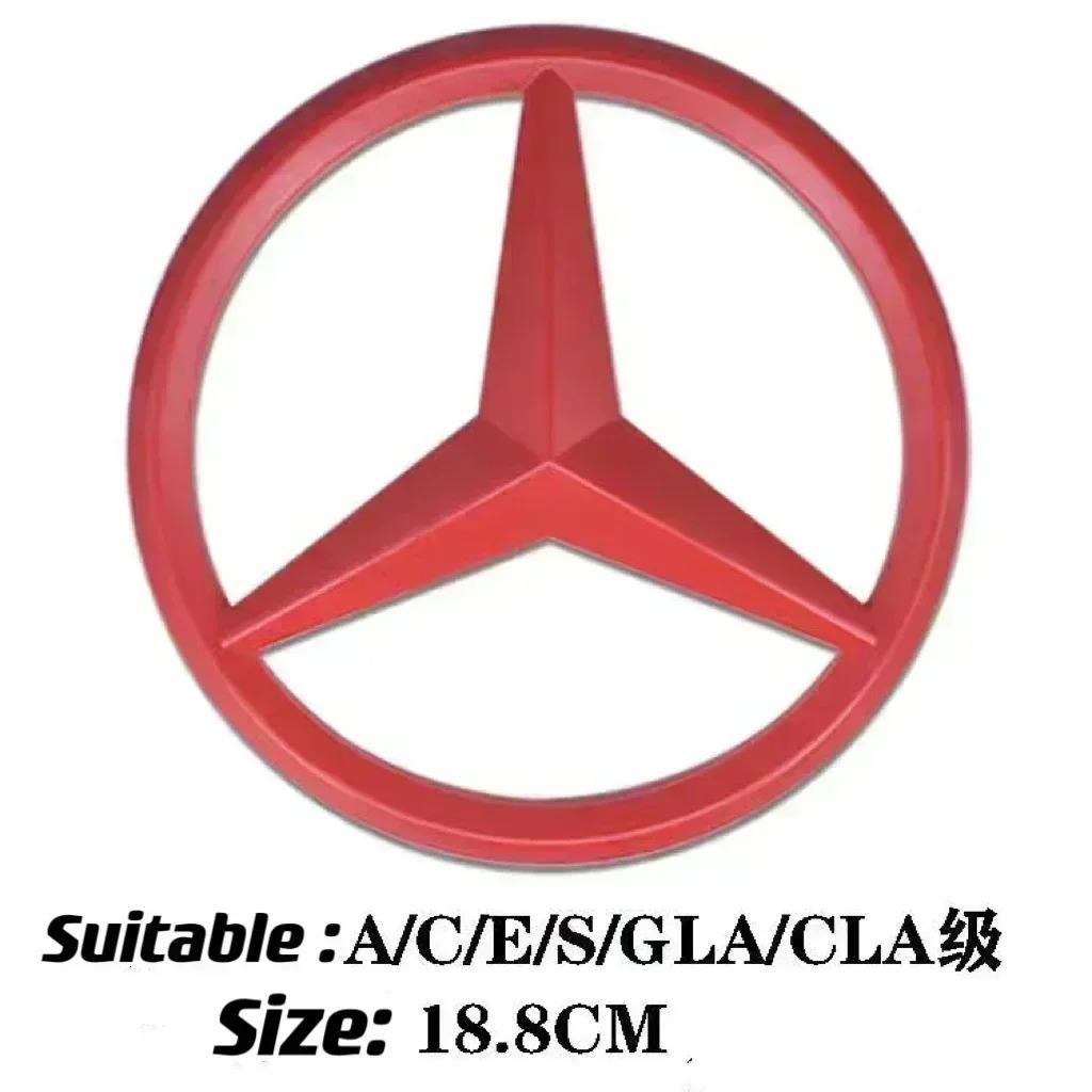VRF2 ABS Car Front Grille Emblem Decal Cover Accessories for Mercedes Benz W204 W205 W210 W211 W212 W213 C E Class GLA GLK ML GLC GLE