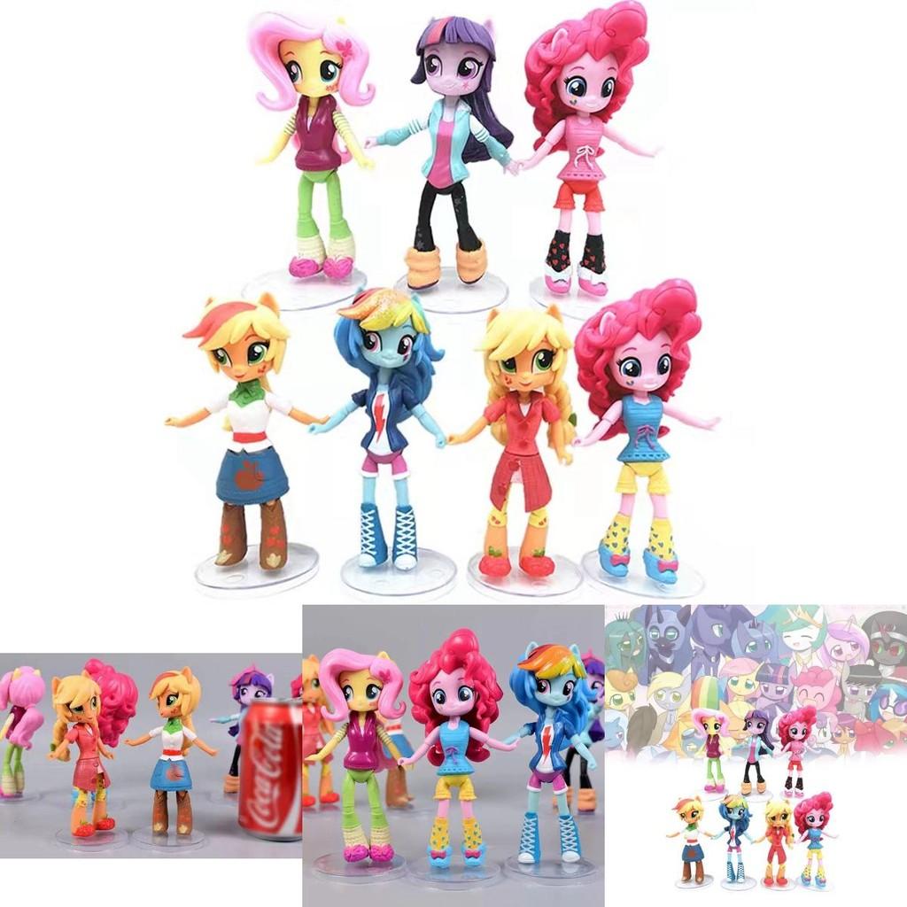 Adorable 12cm My Little Pony Friendship Is Magic Pvc Figure Set In Colorful Designs