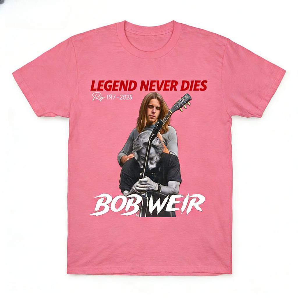 Bob Weir 19472026 Suitable for Menwomen 2026 SpringSummer New Collection of Top Bob Weir Commemorative Pure Cotton Tshirt