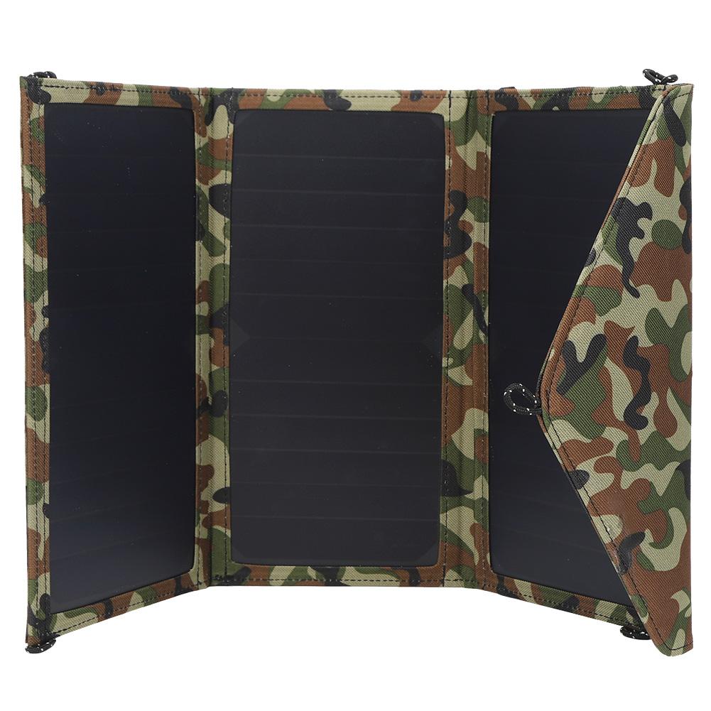 21W 5V Dual USB Port Portable Flexible Folding Waterproof Solar Panel for Mobile Phone Charging