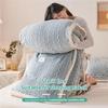 Winter Thick Duvet Cover Blankets Double Sided Kids Adults Quilt Cover Fleece Soft Warm Sofa Cover Bedspread