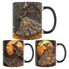 Halloween Keramisk Hekse Kaffekopp 350ml Kaffekopp Halloween Krus Unisex For Hjem Feriefest Kjøkken Skrivebordsdekorasjon