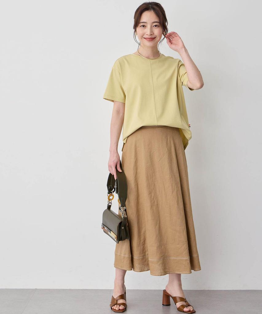 Petit Honfleur Cooler Touch Round Hem Size M T-Shirt, Women's, 521971, Yellow,