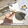 Women Photochromic Reading Glasses Anti Blue Light/UV400/Transtions Lenses/ Men Prescription Plus Diopter Eyewear +125 +175 +2.5