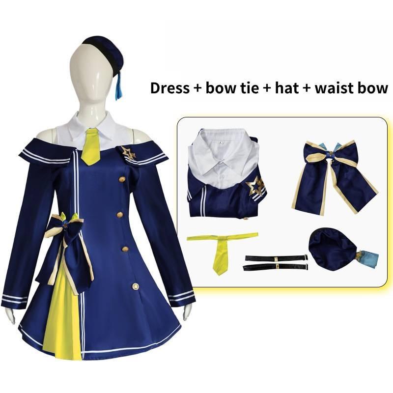 Vibrant Polyester Anime Cosplay Costume For Game Characters In Multiple Colors