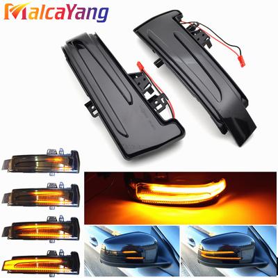 2Pcs LED Dynamic Turn Signal Light Side Mirror Lamp Blinker Indicator For Mercedes Benz W204 CLA A B C E S GLA GLK CLS W176 W212